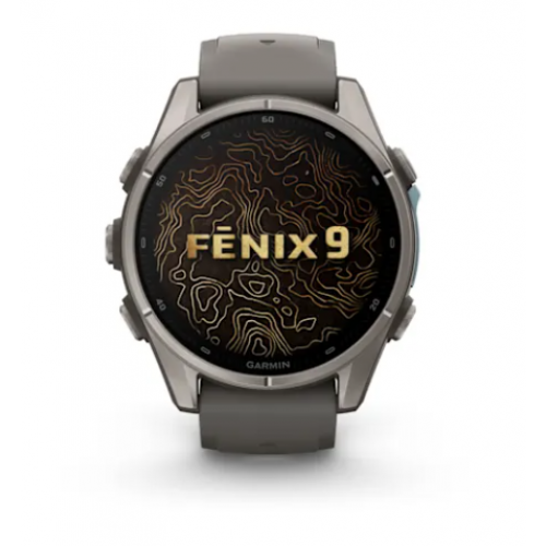 Garmin Fenix 9 47 mm AMOLED Titanium Pebble Gray